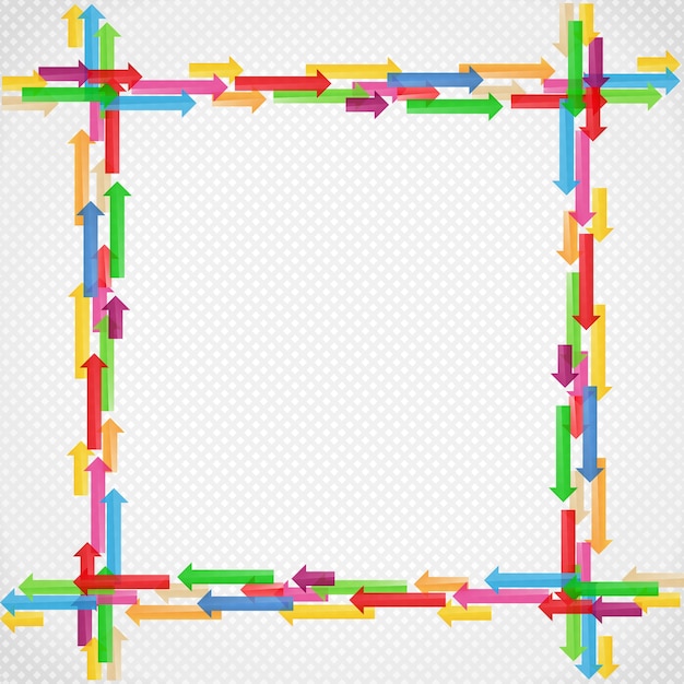 Plik wektorowy ramka tła ze strzałkami