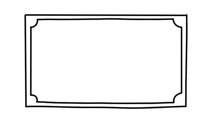 Ramki Doodle Rectangle ręcznie narysowane granice Kwadratowe ramki ozdobne dla szkicówki