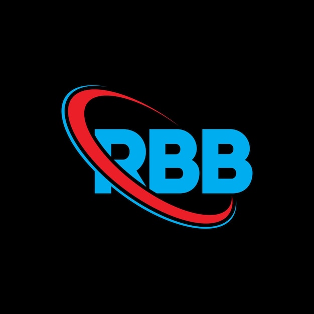RBB logo RBB letter RBB letter logo design inicjały RBB logo połączone z okręgiem i dużymi literami monogram logo RBB typografia dla biznesu technologicznego i marki nieruchomości