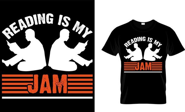 Plik wektorowy reading is my jam book t shirt designbook projekt czytaj projekt czytanie t shirt projekt projekt kota projekt psa projekt kawy