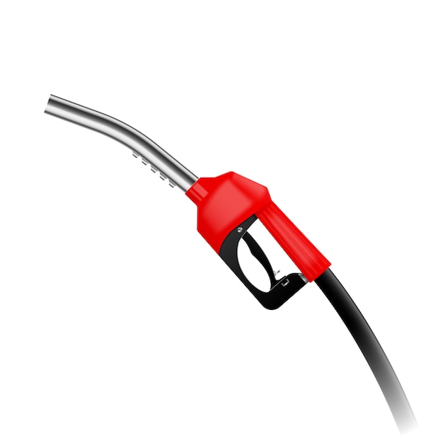 Realistyczna czerwona kogut ilustracja paliwa