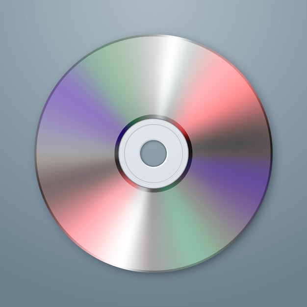 Plik wektorowy realistyczna ikona cd. szablon projektu
