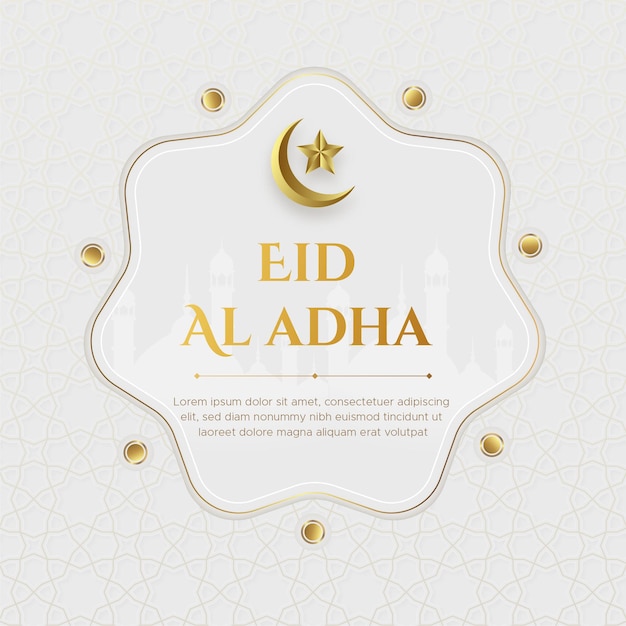 Realistyczna Ilustracja Eid Al-adha Mubarak