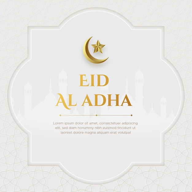 Plik wektorowy realistyczna ilustracja eid al-adha mubarak