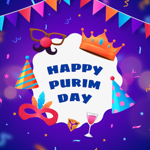 Realistyczna ilustracja purim