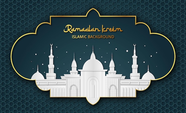 Realistyczna Ilustracja Ramadan Kareem Do Postu W Mediach Społecznościowych