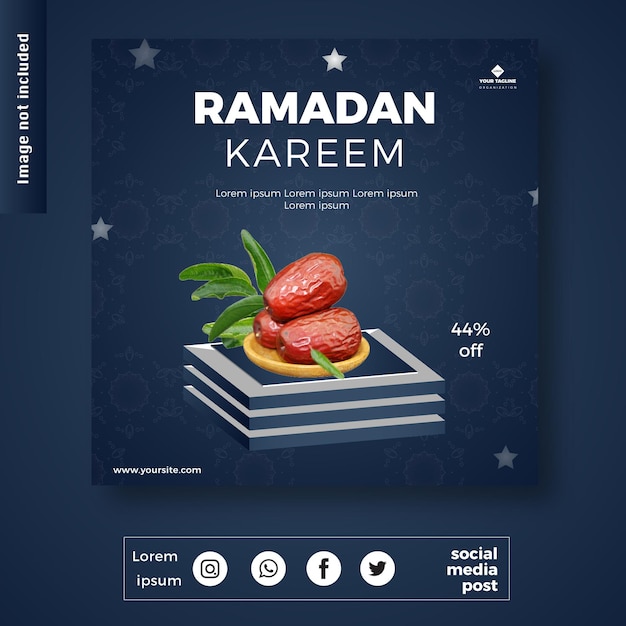 Realistyczna Ilustracja Ramadan