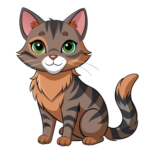 Realistyczna ilustracja wektora Cat