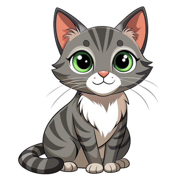 Realistyczna ilustracja wektora Cat
