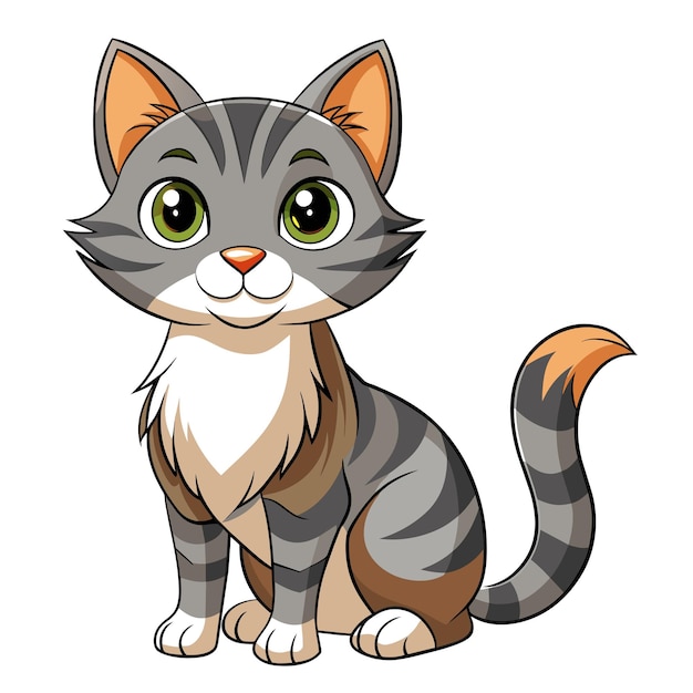Realistyczna ilustracja wektora Cat