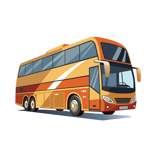 Realistyczna koncepcja ilustracji wektorowej Bus