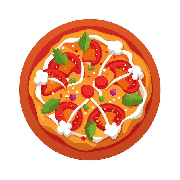 Realistyczna koncepcja ilustracji wektorowej pizzy