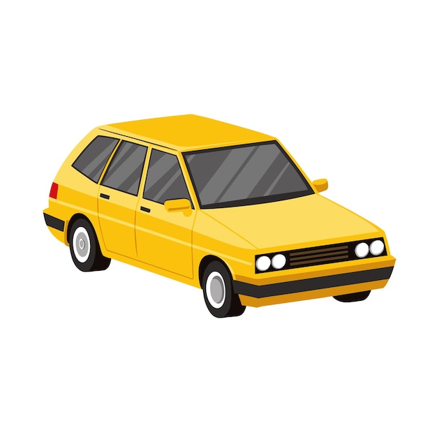 Realistyczna koncepcja ilustracji wektorowej pojazdu samochodowego