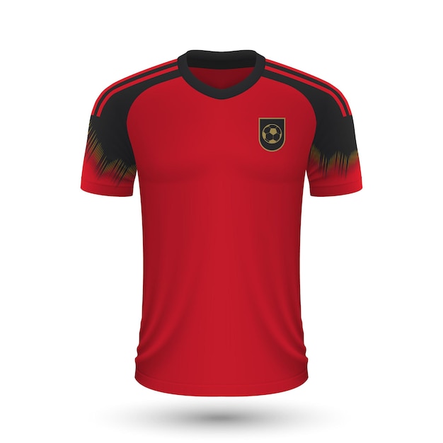 Realistyczna koszulka piłkarska Belgii