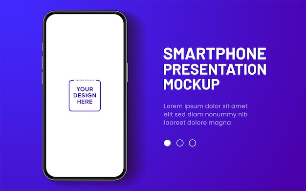 Realistyczna, wysokiej jakości makieta smartfona 3D z izolowanym tłem Kolekcja makiet inteligentnych telefonów
