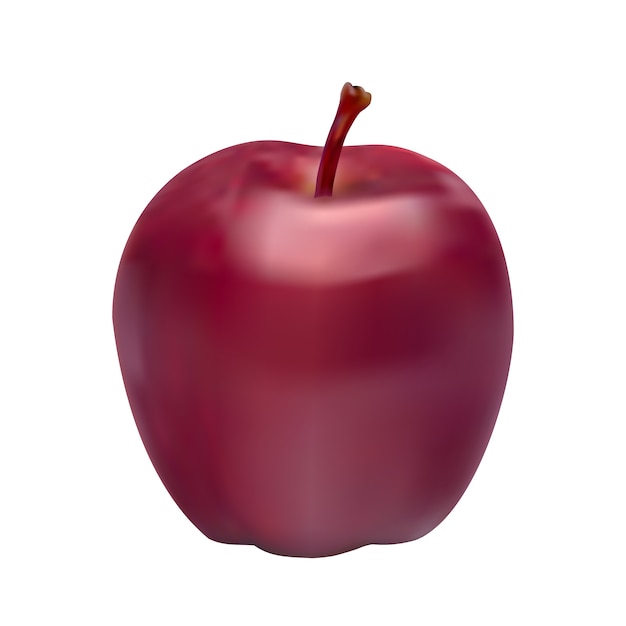 Realistyczne Czerwone Jabłko