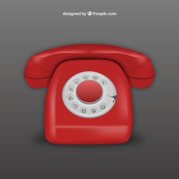 Realistyczne telefon retro