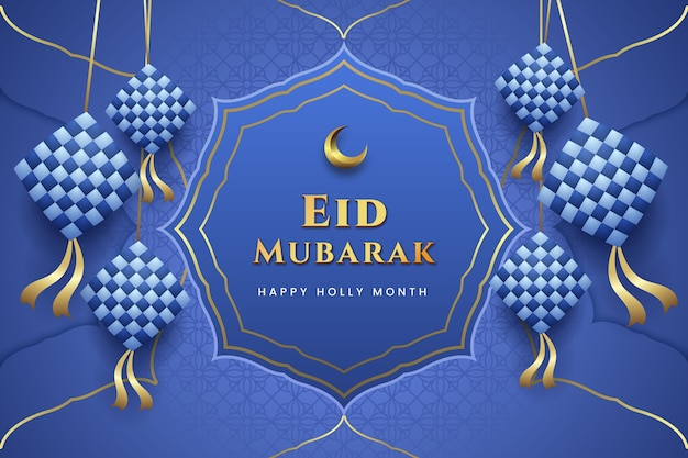 Realistyczne tło eid al-fitr