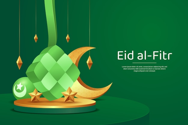Realistyczne Tło Eid Al-fitr