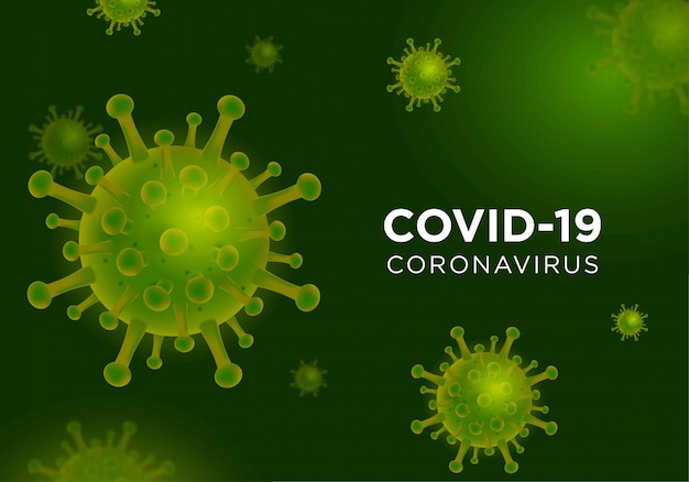 Realistyczne tło koronawirusa covid-19