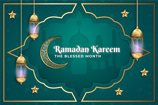 Realistyczne tło ramadan