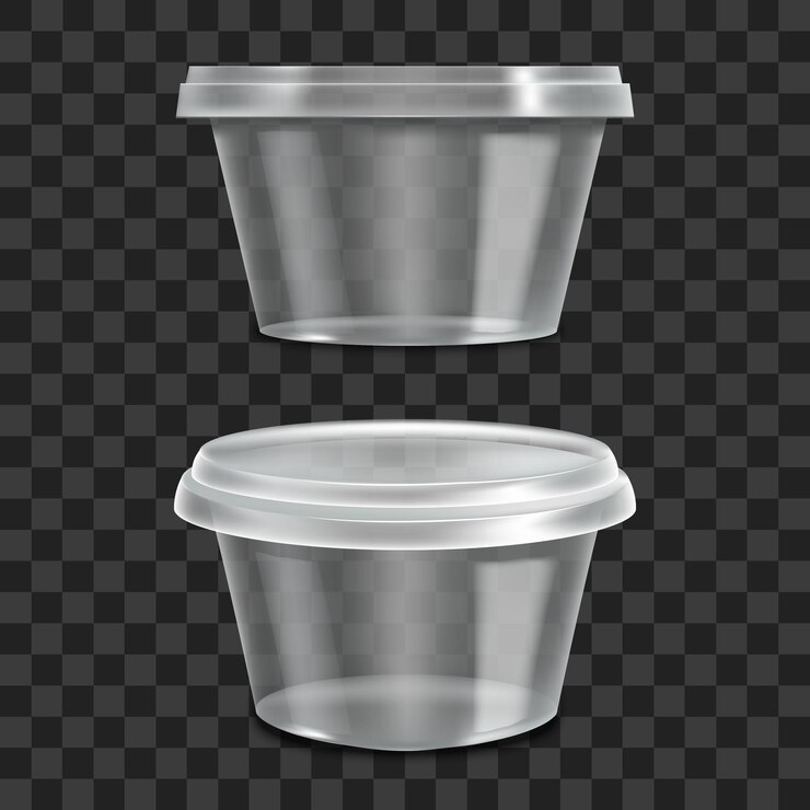 Wektor realistyczny 3d szczegółowy pojemnik sour cream sauce set vector
