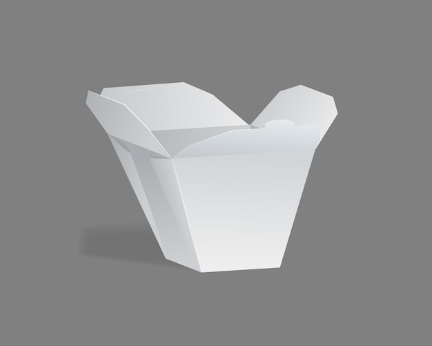 Plik wektorowy realistyczny szablon makieta kwadratowego pudełka do pakowania prezentów