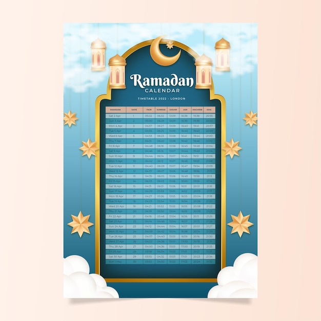 Plik wektorowy realistyczny szablon plakatu iftar premium wektor