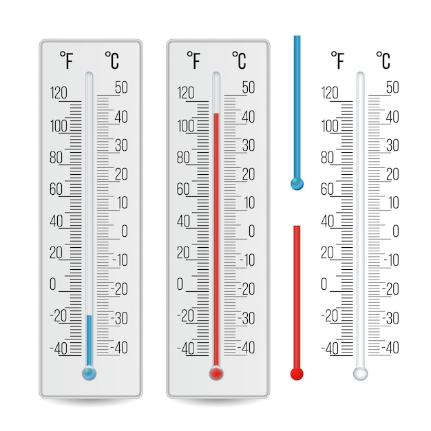 Realistyczny termometr meteorologiczny
