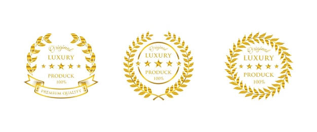 Realistyczny Zestaw Emblematów Nagród