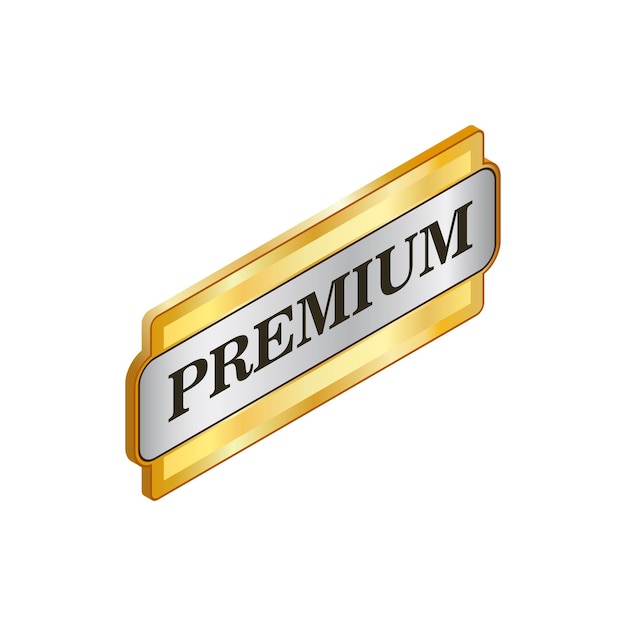 Rectangular Label Premium Icon In Isometric 3d Style Isolated On White Background Produkty I Symbol Projektowy