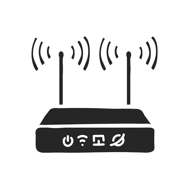 Ręcznie narysowana ikona Router