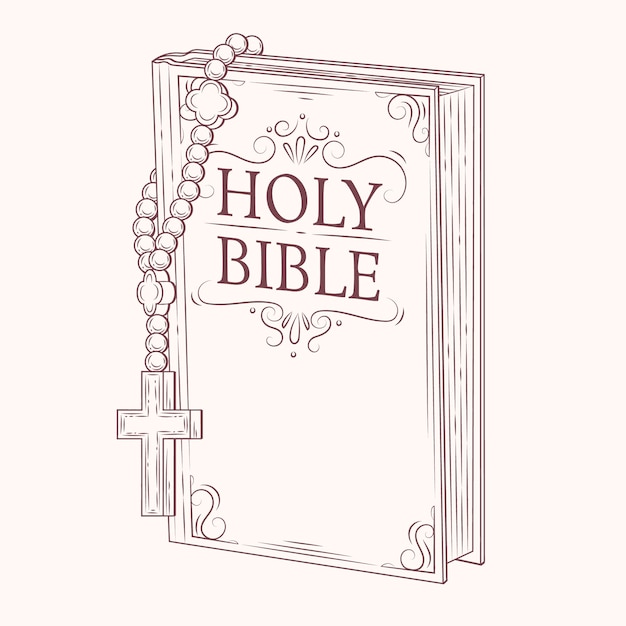 Plik wektorowy ręcznie narysowana ilustracja biblijna