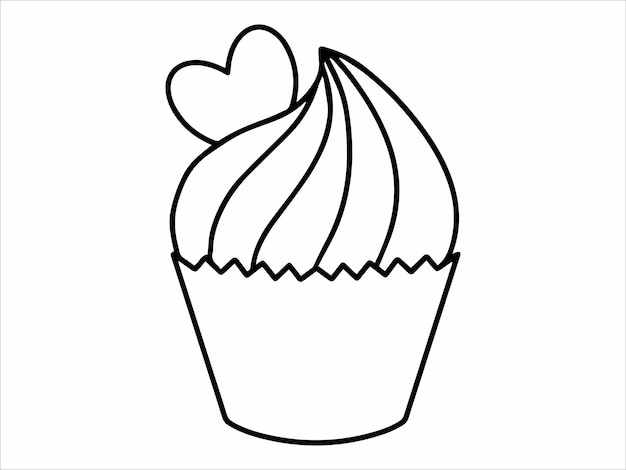 Ręcznie Narysowana Ilustracja Ciasta Spożywczego