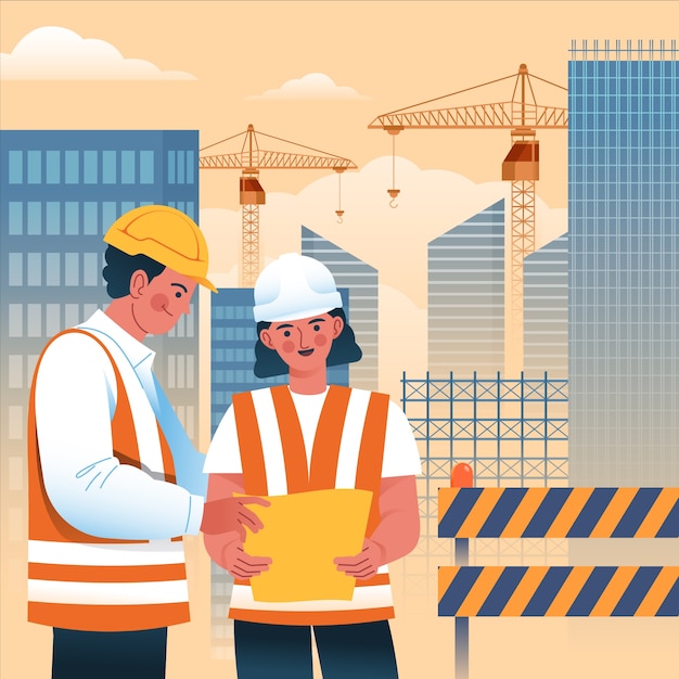 Ręcznie narysowana ilustracja inżynieryjna