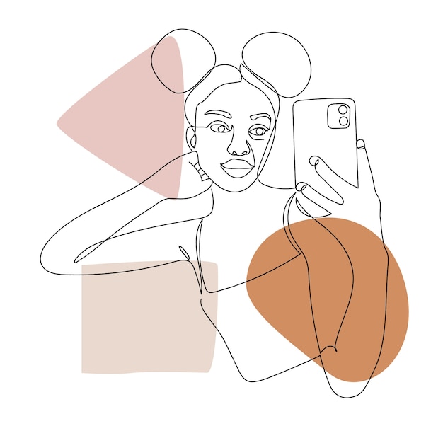 Ręcznie narysowana ilustracja jednej linii
