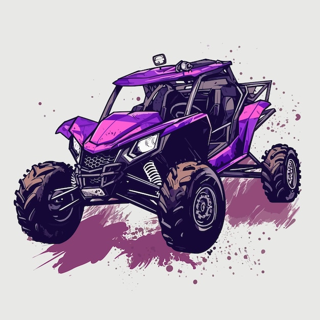 Plik wektorowy ręcznie narysowana ilustracja offroad odizolowana na białym tle