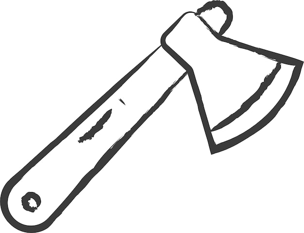 Ręcznie narysowana ilustracja wektorowa Axe