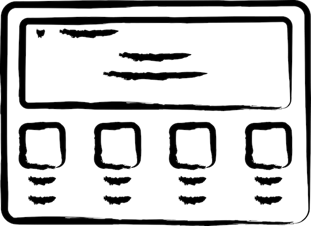 Plik wektorowy ręcznie narysowana ilustracja wektorowa baneru