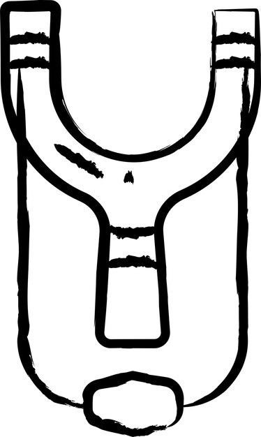 Plik wektorowy ręcznie narysowana ilustracja wektorowa katapulty