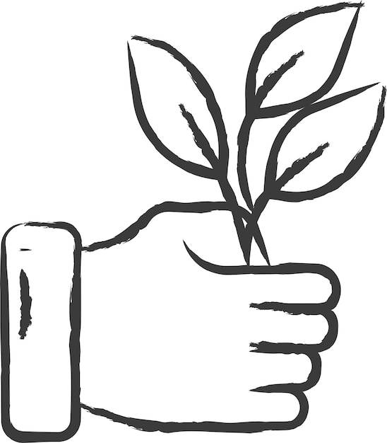 Plik wektorowy ręcznie narysowana ilustracja wektorowa rośliny