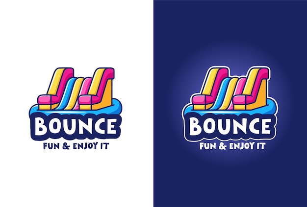 Ręcznie Narysowane Logo Bounce House