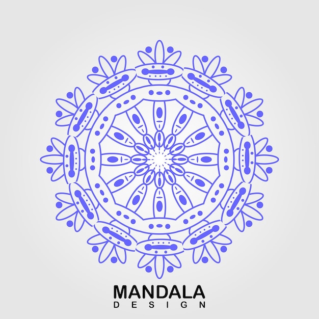 Ręcznie Robiona Mandala Projektuje Ilustrację Wektorową