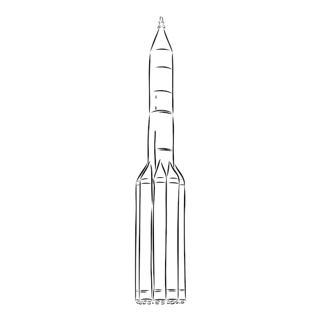 Ręcznie Rysowana Ilustracja Geometrycznego Promu Kosmicznego Projekt W Stylu Sztuki Kropki Z Grawerowanymi Elementami Szkic Na Białym Tle Na Tle Vintage Wystrzelenie Rakiety Kosmicznej Koncepcja Uruchomienia Wydania Itp