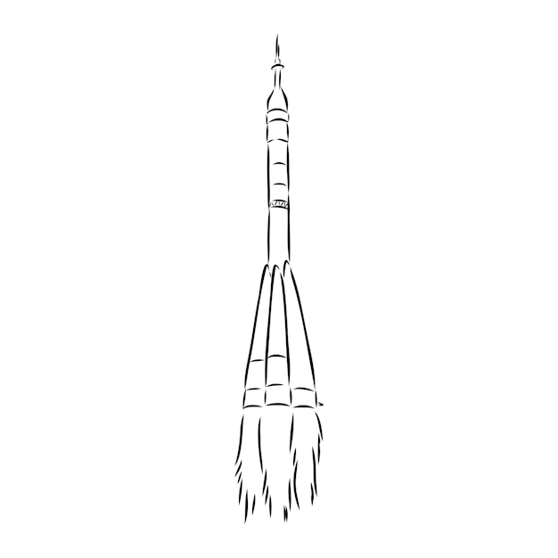 Ręcznie Rysowana Ilustracja Geometrycznego Promu Kosmicznego Projekt W Stylu Sztuki Kropki Z Grawerowanymi Elementami Szkic Na Białym Tle Na Tle Vintage Wystrzelenie Rakiety Kosmicznej Koncepcja Uruchomienia Wydania Itp