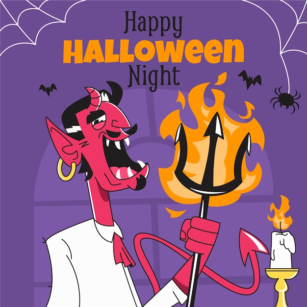 Ręcznie rysowana ilustracja halloween