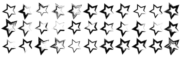 Ręcznie rysowane gwiazdek