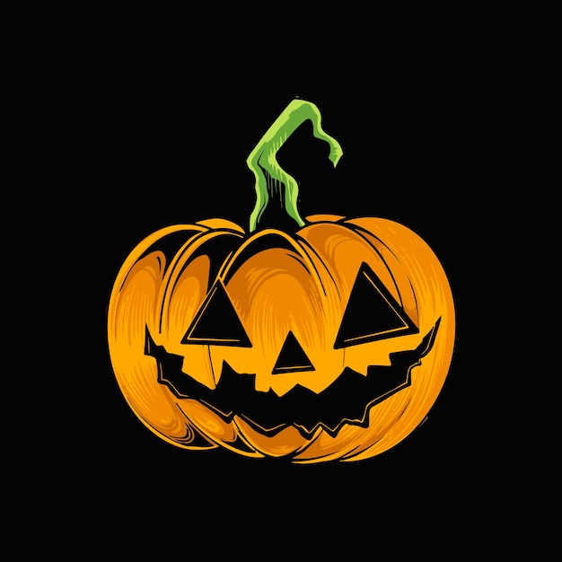 Ręcznie rysowane ilustracja dyni halloween