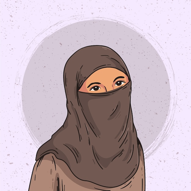Ręcznie rysowane ilustracja etniczne piękno