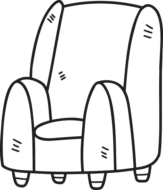 Ręcznie rysowane ilustracja fotel